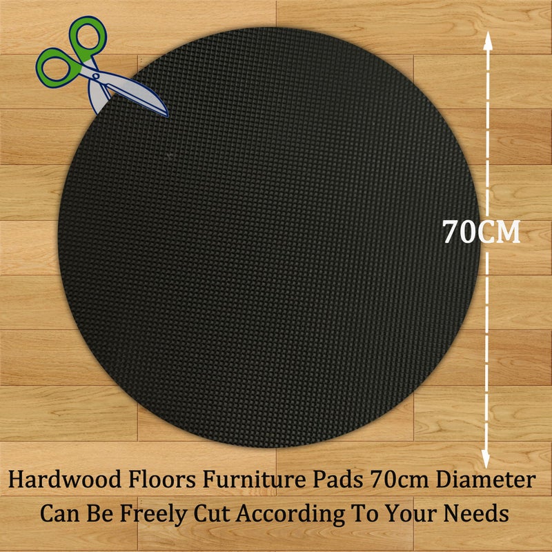 Xinhw Recliner Pads for Hardwood Floors  Rocking Chair Recliner Floor Protector Keep Furniture from Sliding  Under Chair Floor Protector Rubber mats for Floor Furniture Grippers for Hardwood Floors 27.5in - Image 4